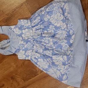 Savanna blue and white sun dress size 4